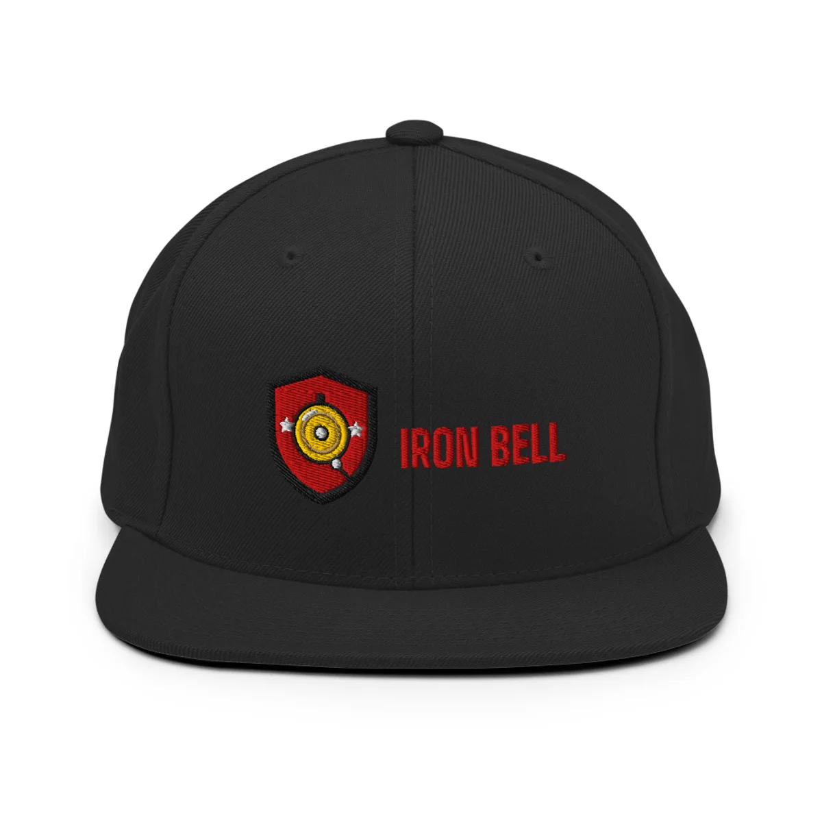 Bell Logo Snapback, Black, front
