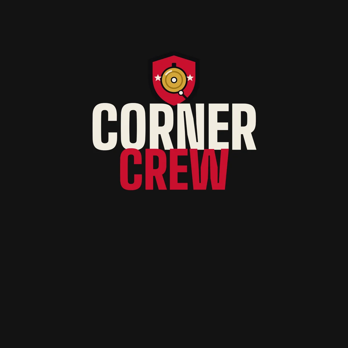 The Corner Crew Tank design on its own