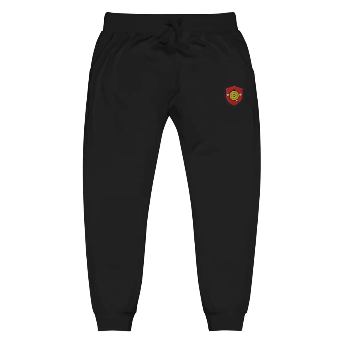 Embroidered Sweatpants, Black, front