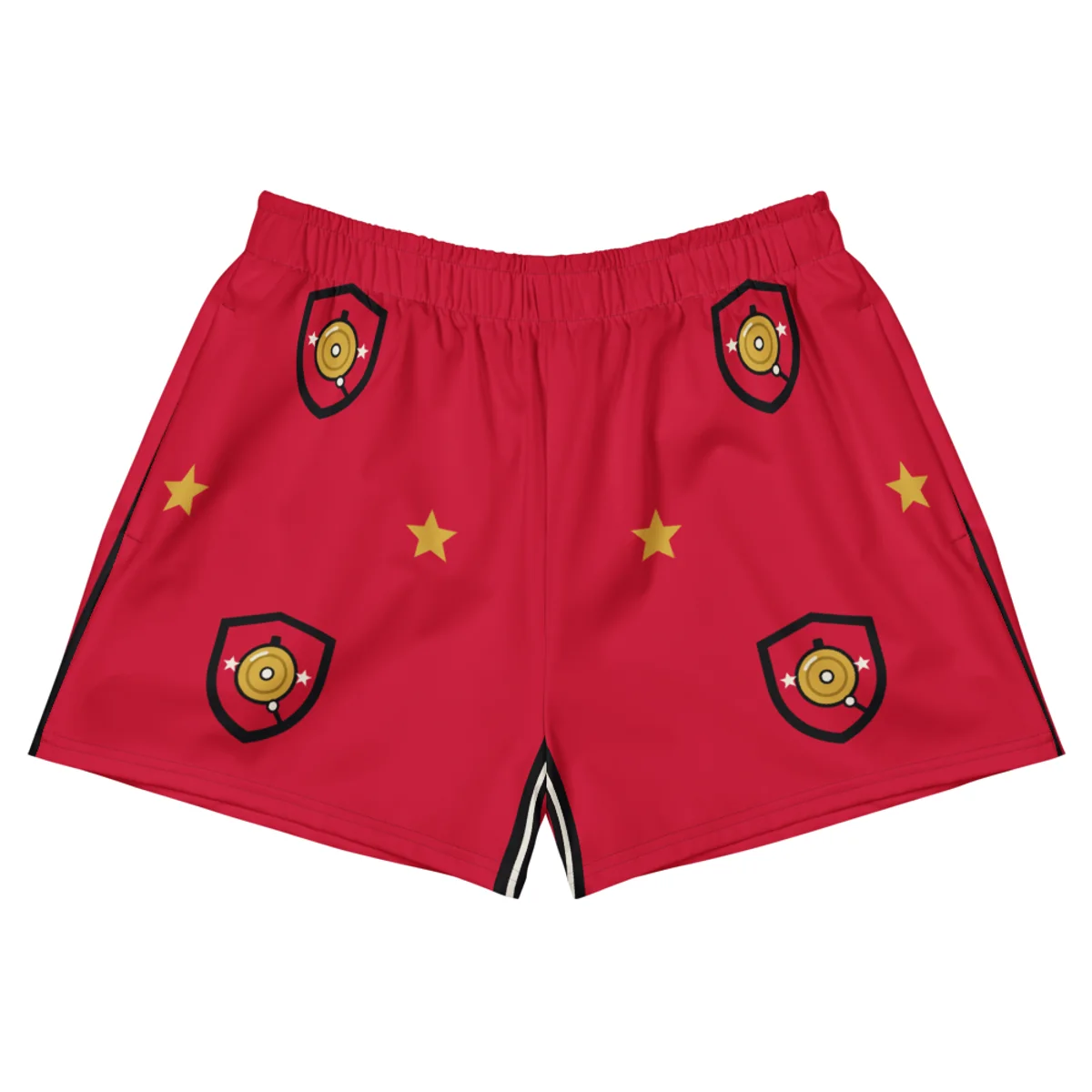 AOP Fight Shorts, Fight Red, front