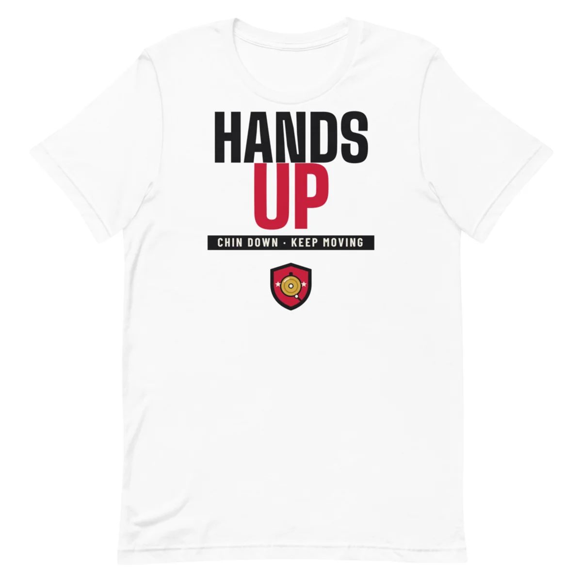 Hands Up Tee, White, front