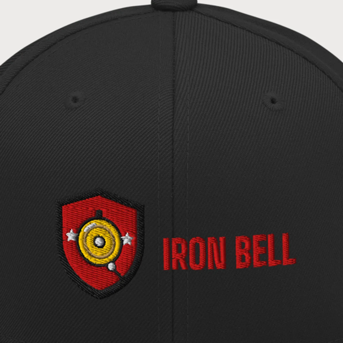 Close up of the Bell Logo Snapback design