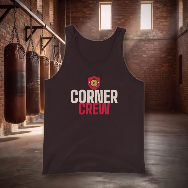 Corner Crew Tank in a styled photo