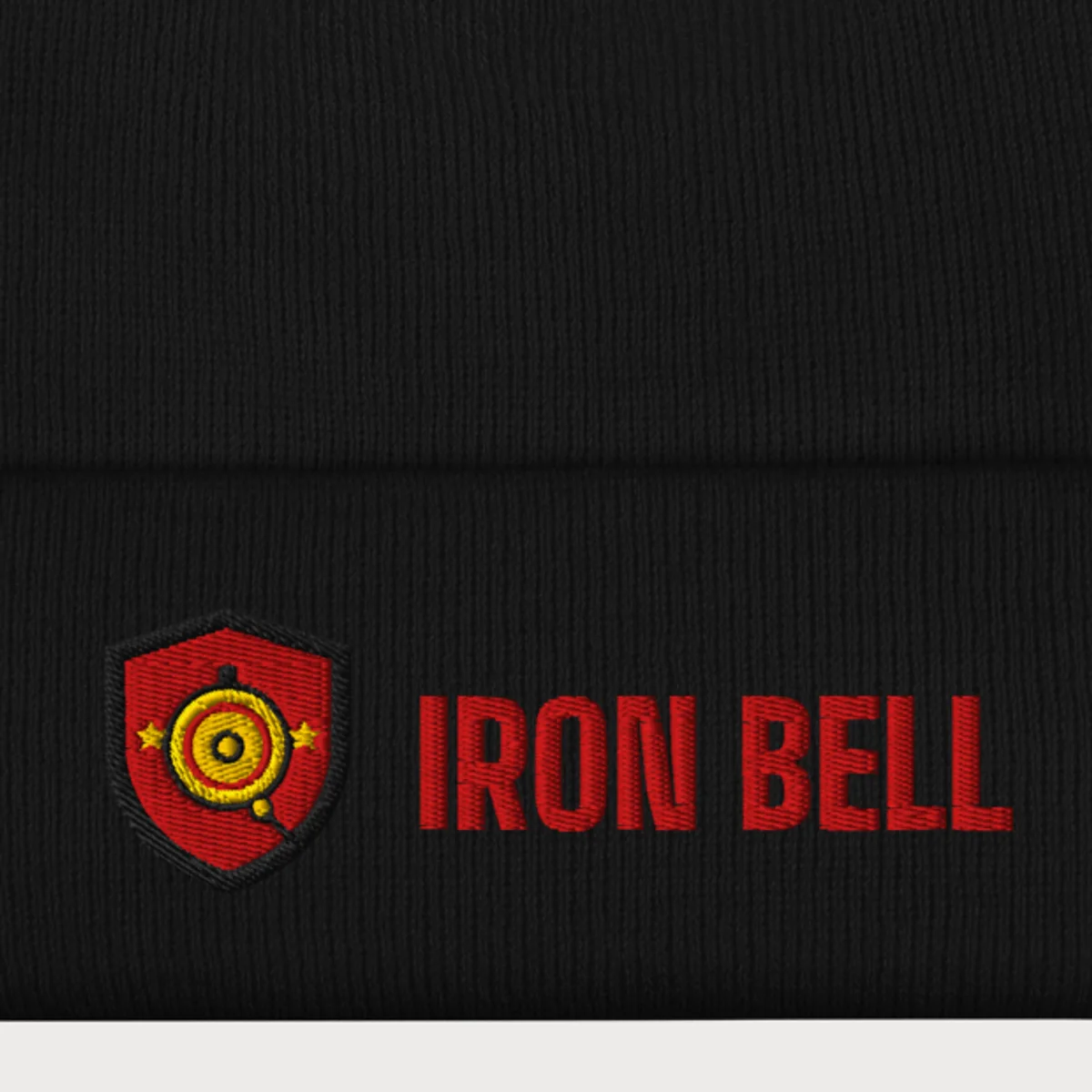 Close up of the Cuffed Beanie design