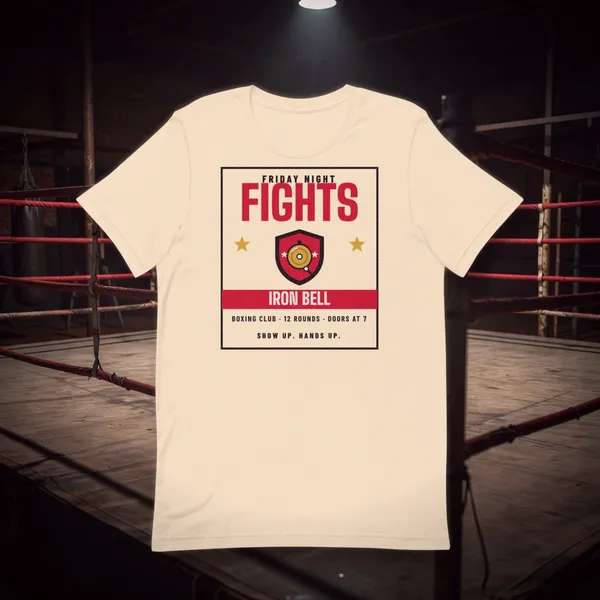 Fight Poster Tee in a styled photo