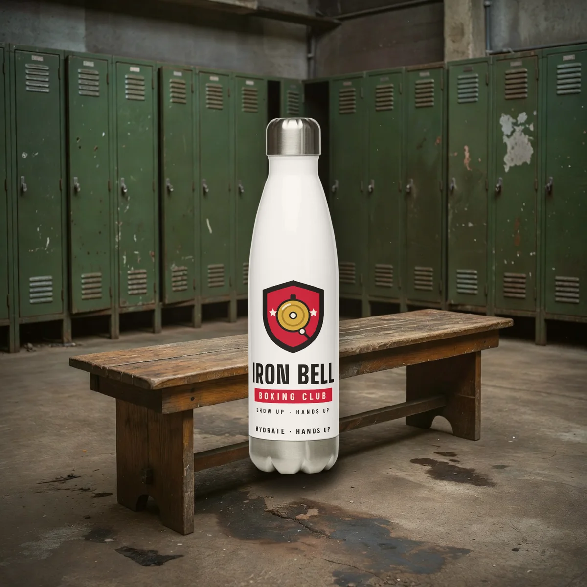 Steel Water Bottle in a styled photo