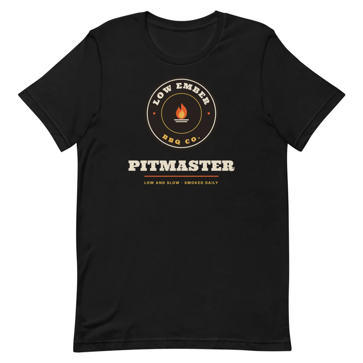 Pitmaster Tee, Black, front