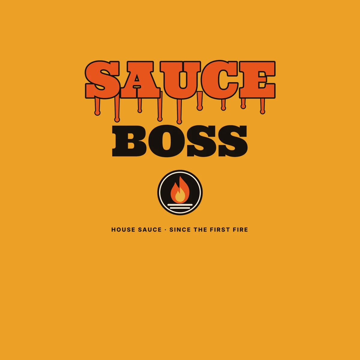 The Sauce Boss Tee design on its own
