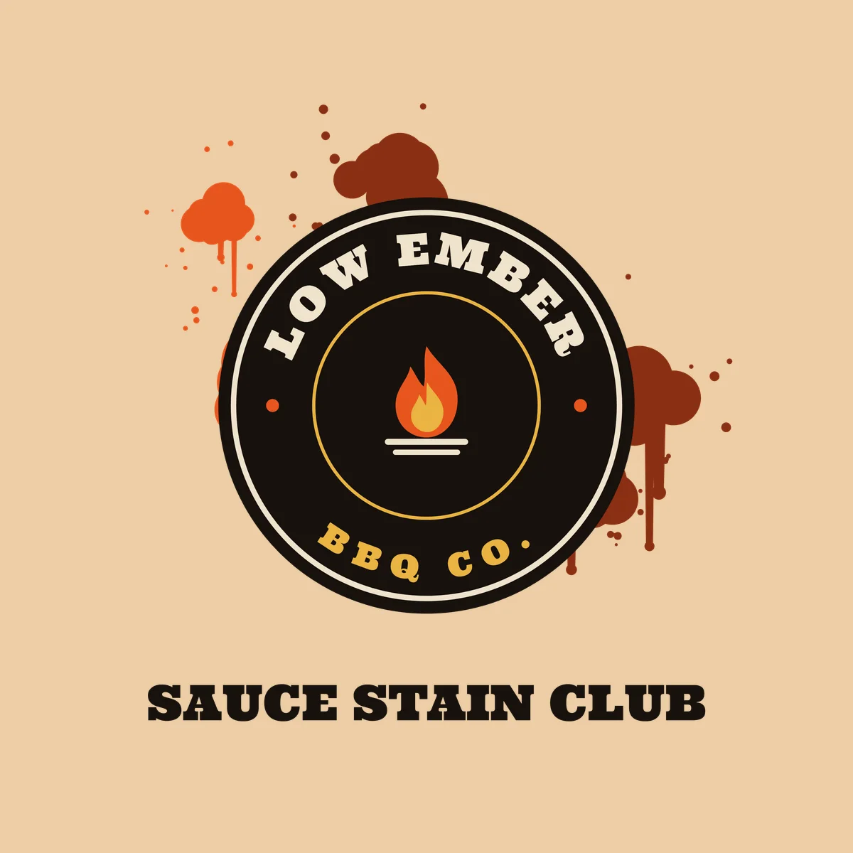 The Sauce Stain Tote design on its own