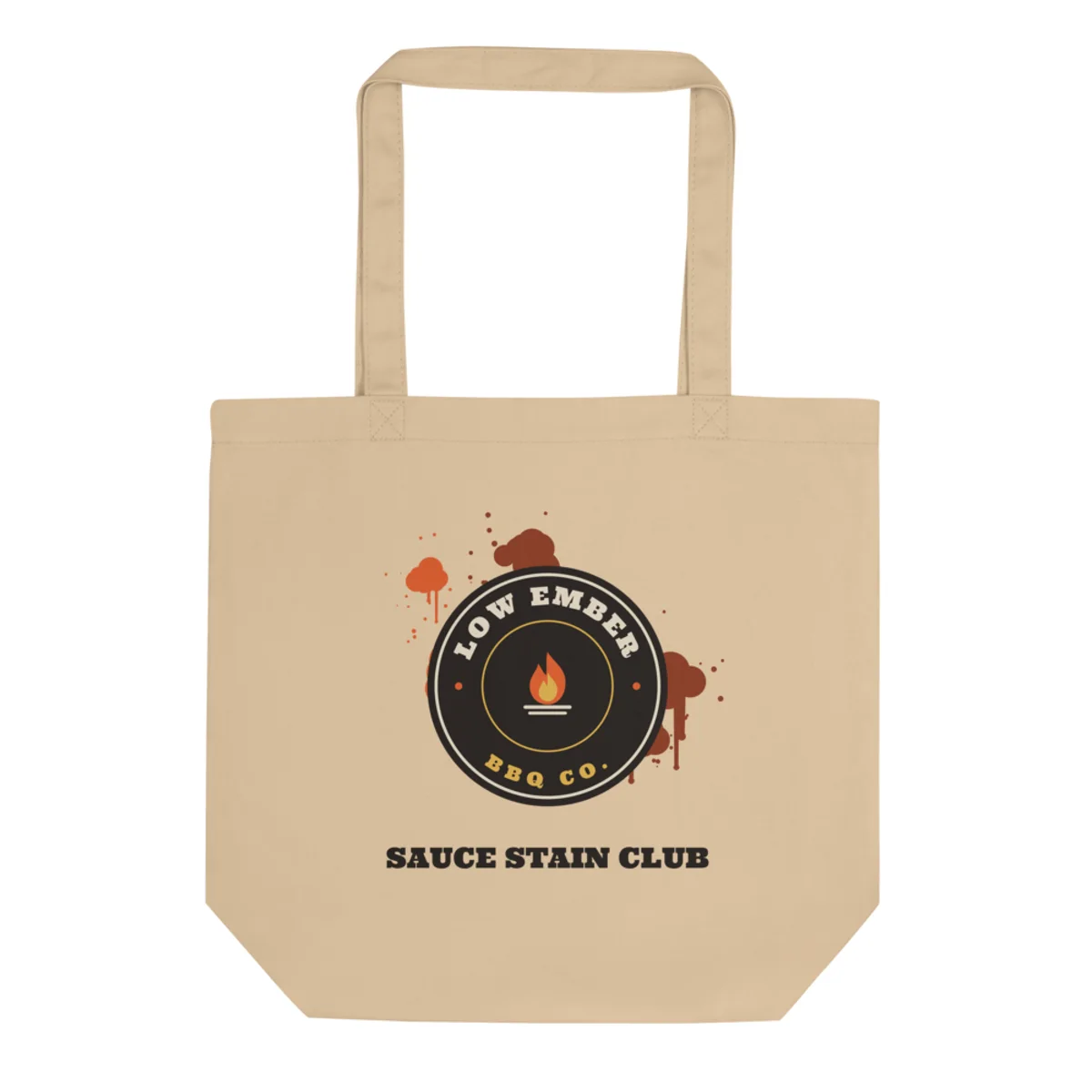 Sauce Stain Tote, Oyster, front