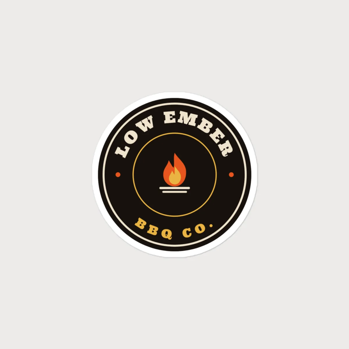Close up of the Badge Sticker design