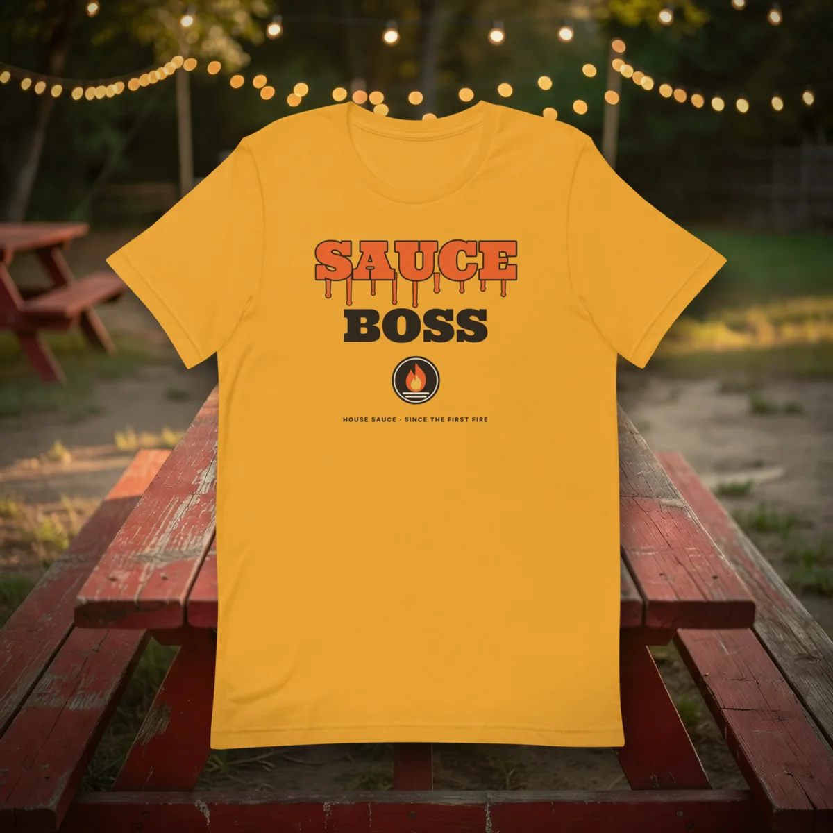 Sauce Boss Tee in a styled photo