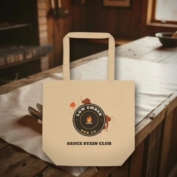 Sauce Stain Tote in a styled photo