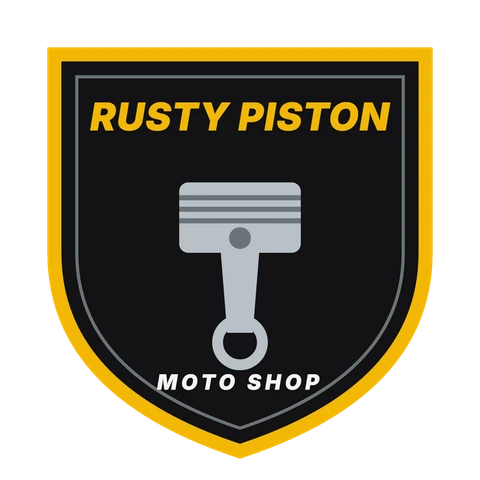 Rusty Piston Moto logo (made up for this demo)