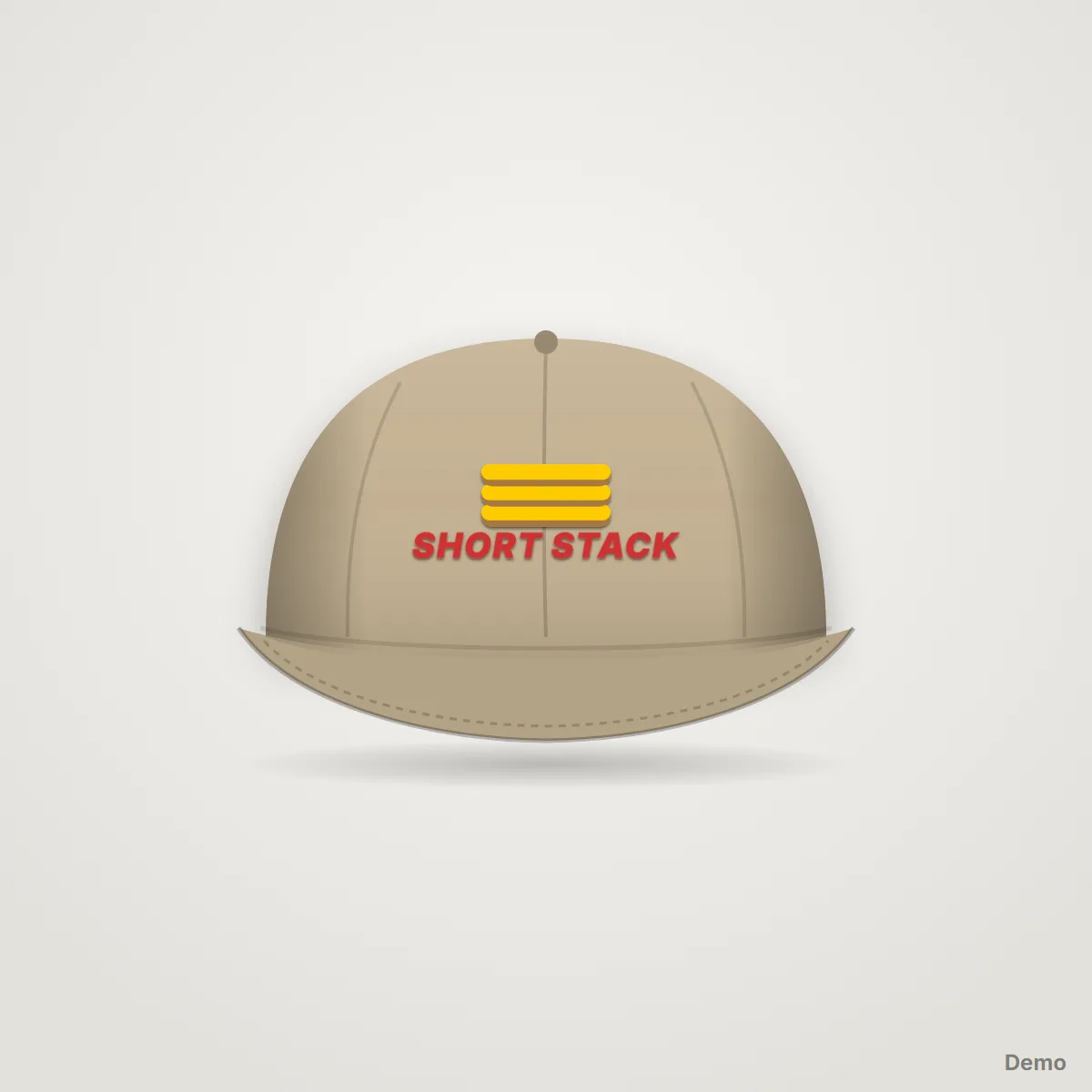 Griddle Hat in Khaki, demo picture