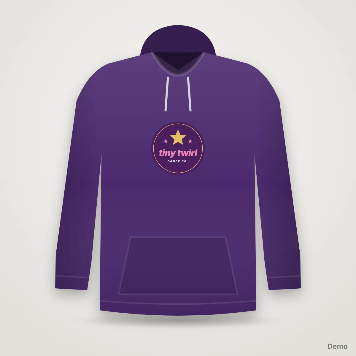 Studio Hoodie in Purple, demo picture