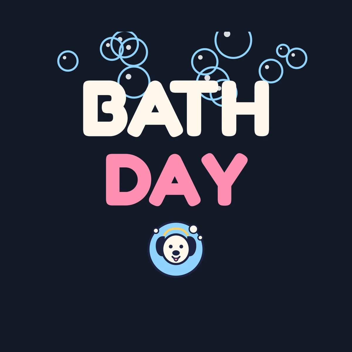 The Bath Day Hoodie design on its own