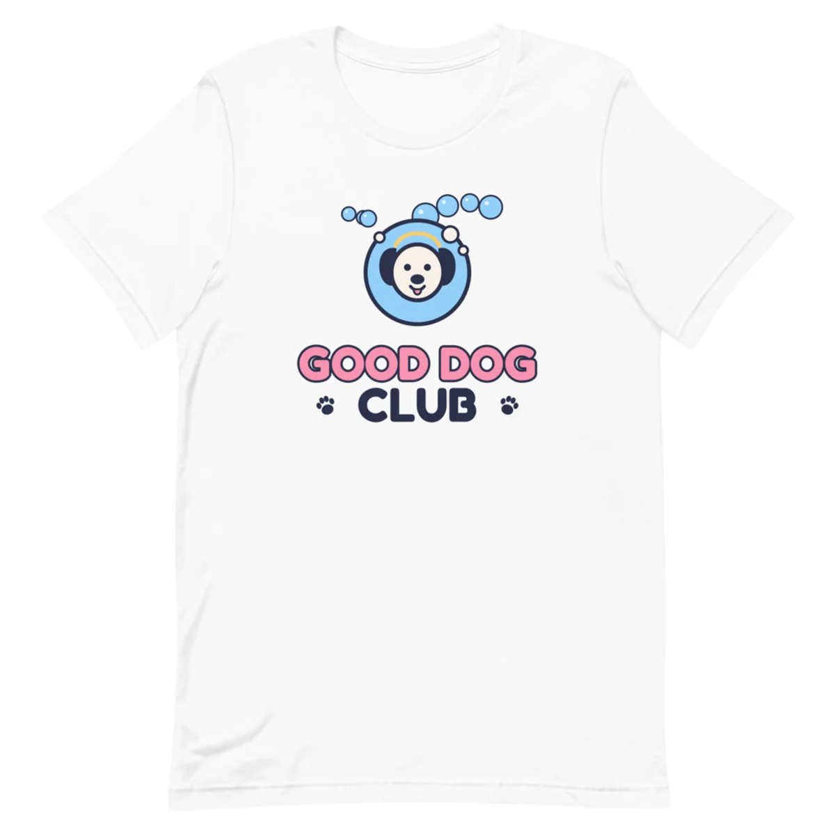 Good Dog Club Tee, White, front