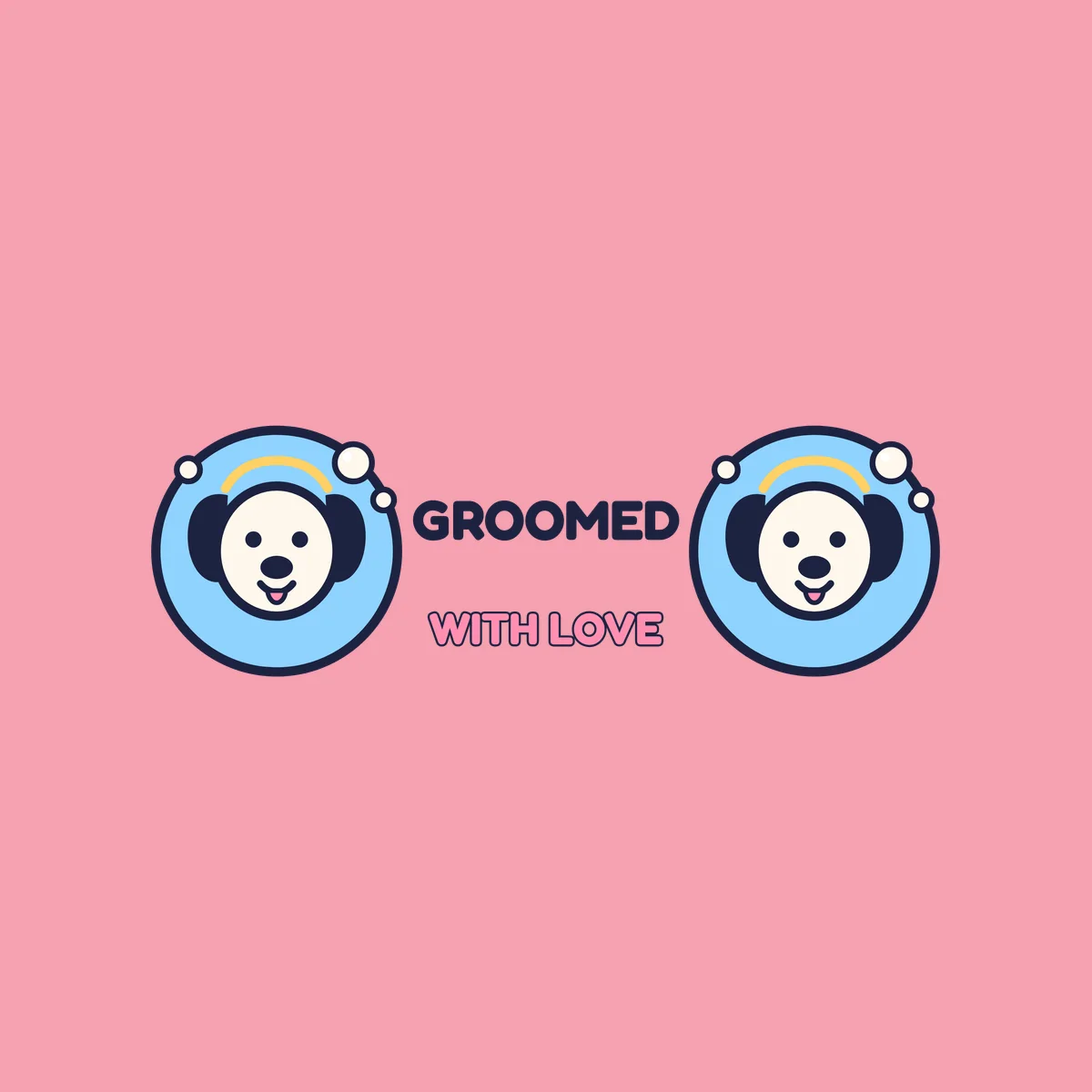 The Groomed With Love Mug design on its own