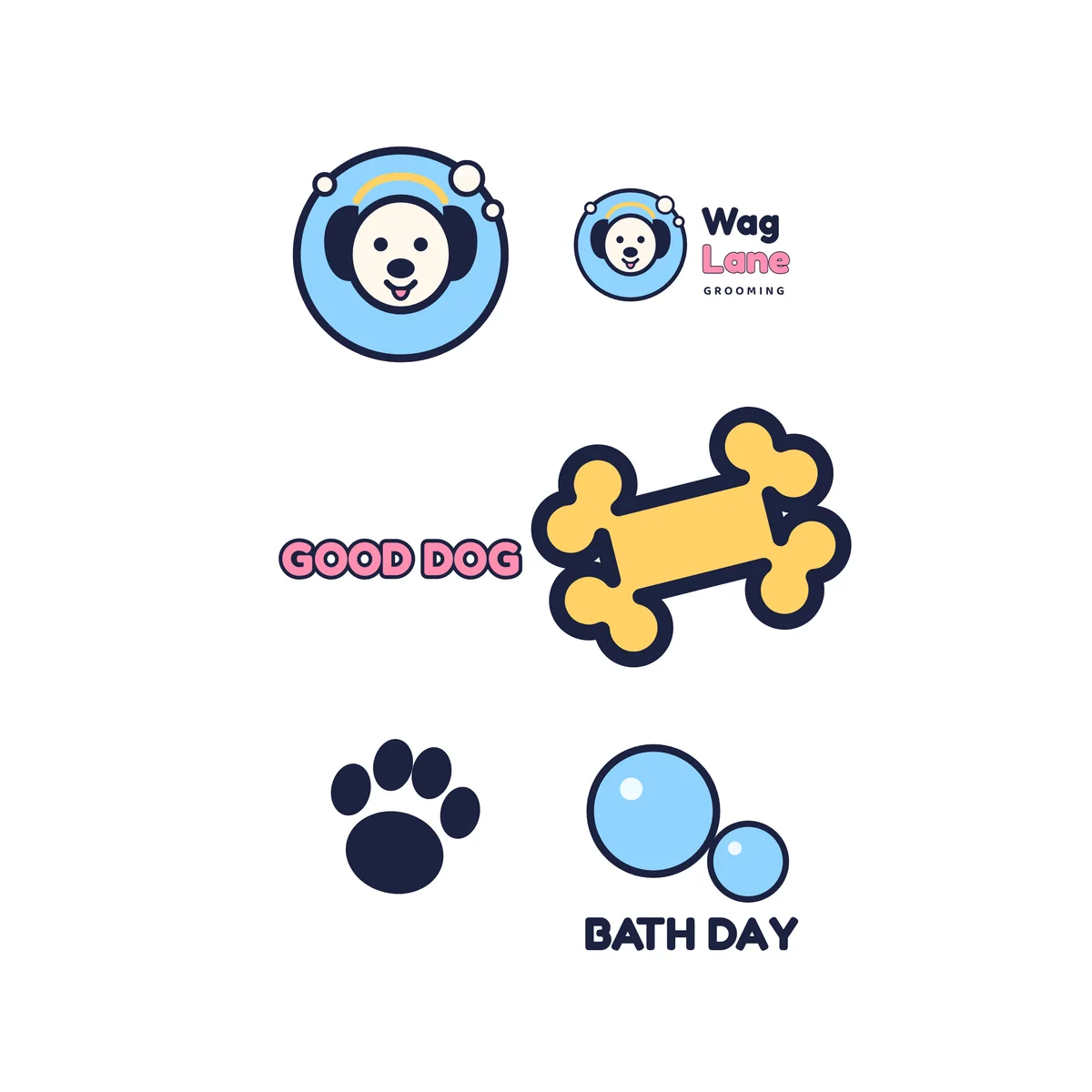 The Kiss Cut Sticker Sheet design on its own