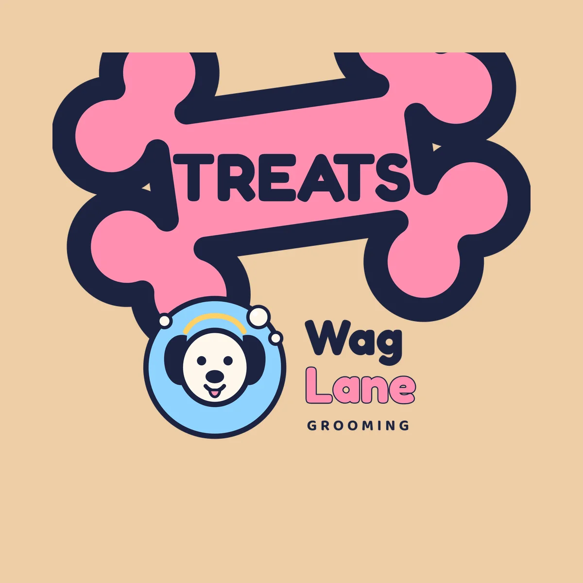 The Treat Bag Tote design on its own