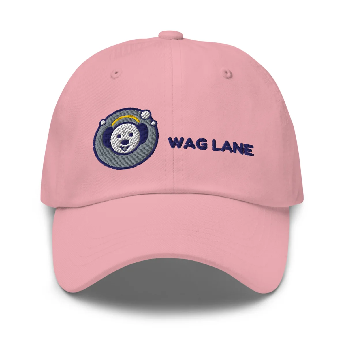 Wag Lane Dad Hat, Pink, front