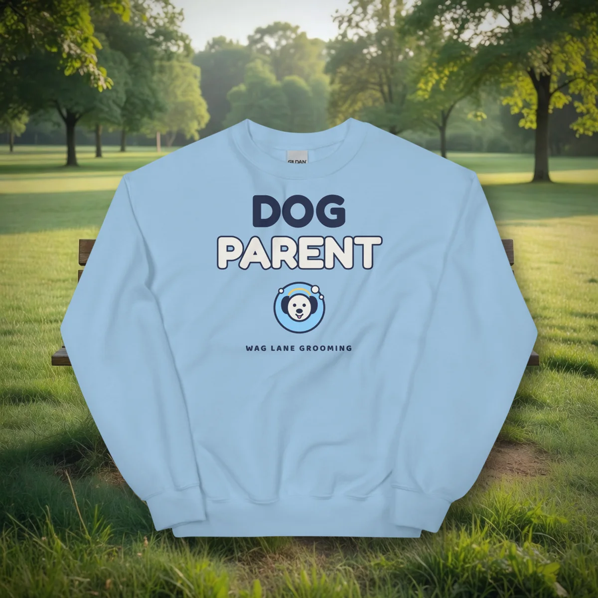 Dog Parent Crewneck in a styled photo