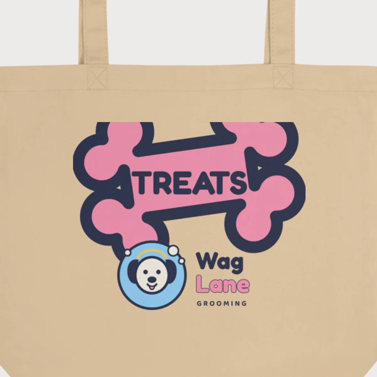 Close up of the Treat Bag Tote design