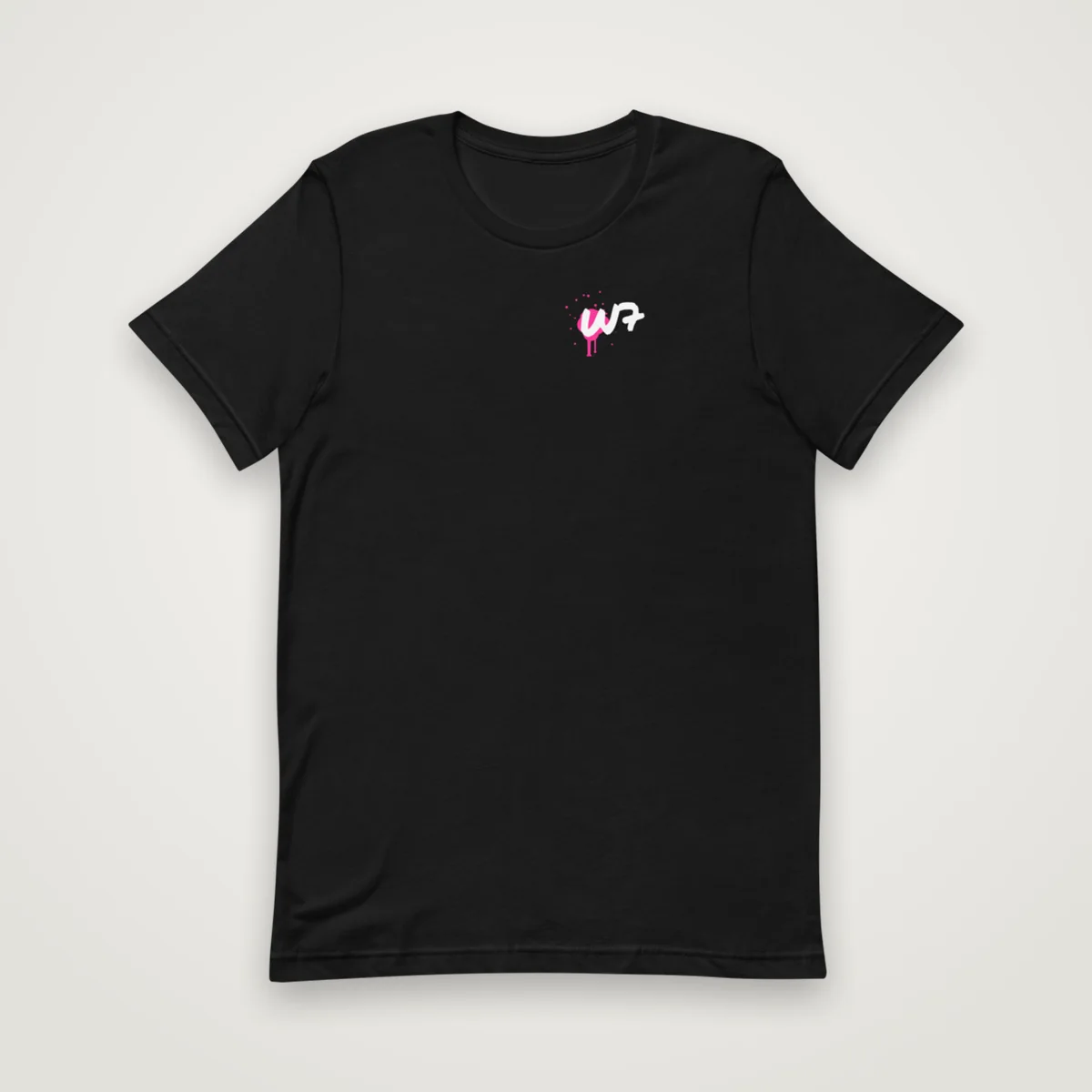 Graffiti Back Piece Tee, Black, front