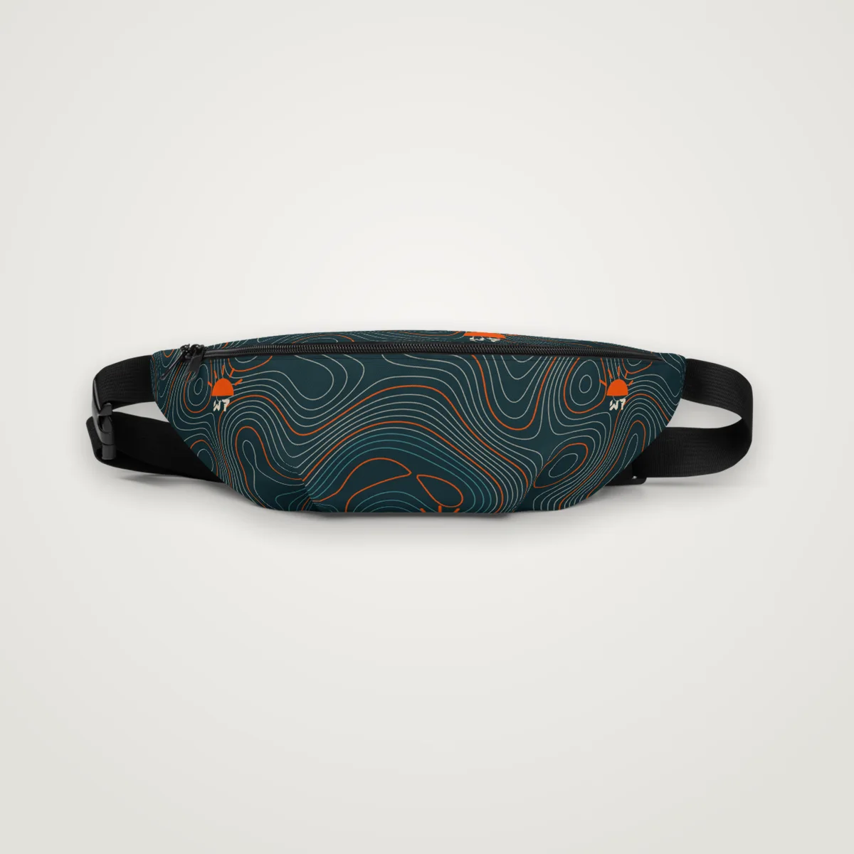 Lake Topo Fanny Pack, White, front