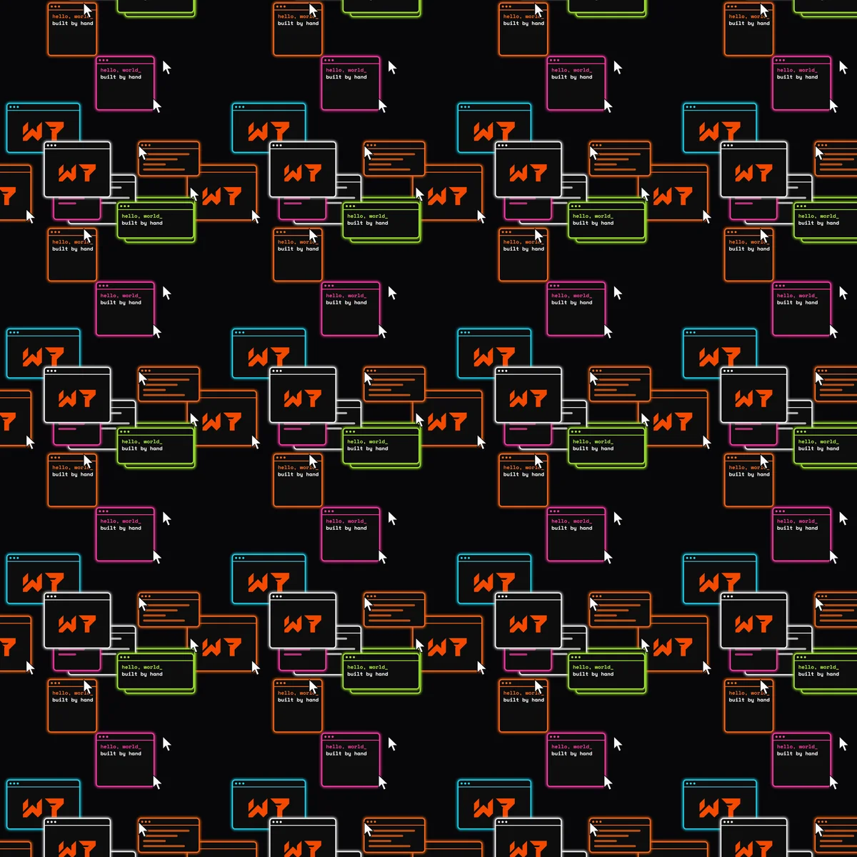 The Neon Windows Button Up design on its own