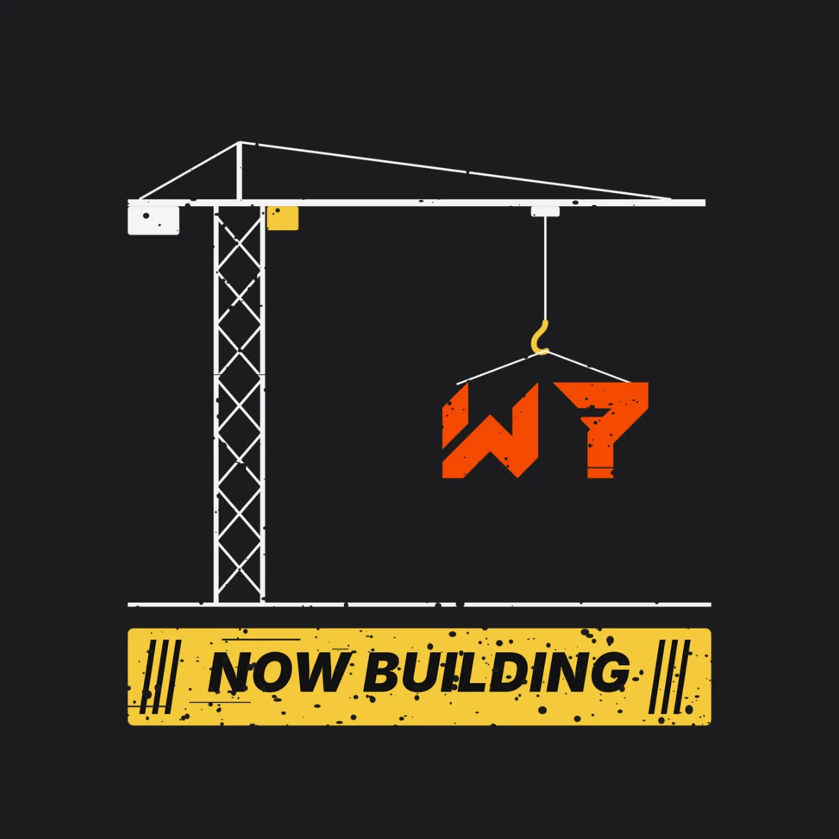 The Now Building Tee, Worn In design on its own