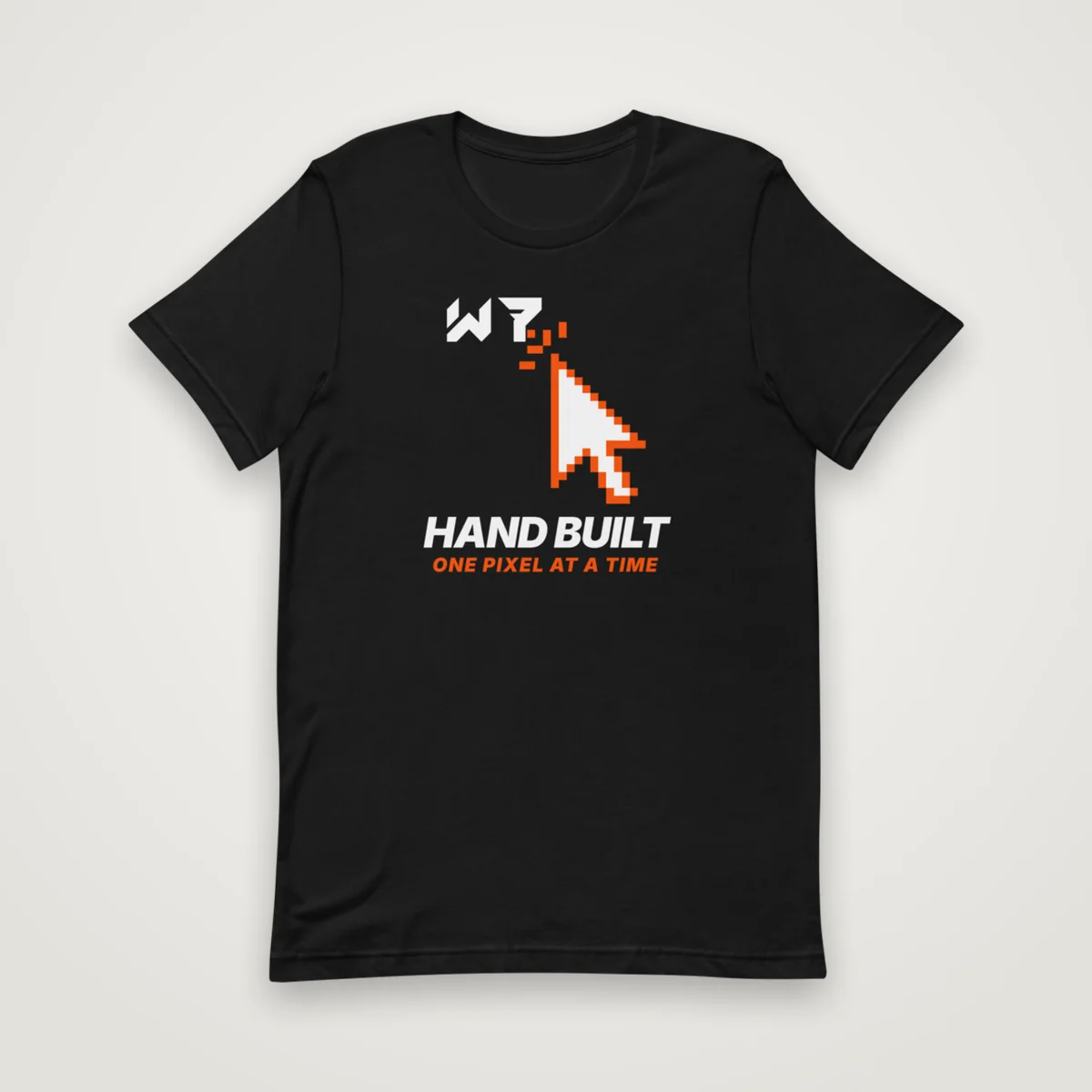 Pixel Cursor Tee, Black, front