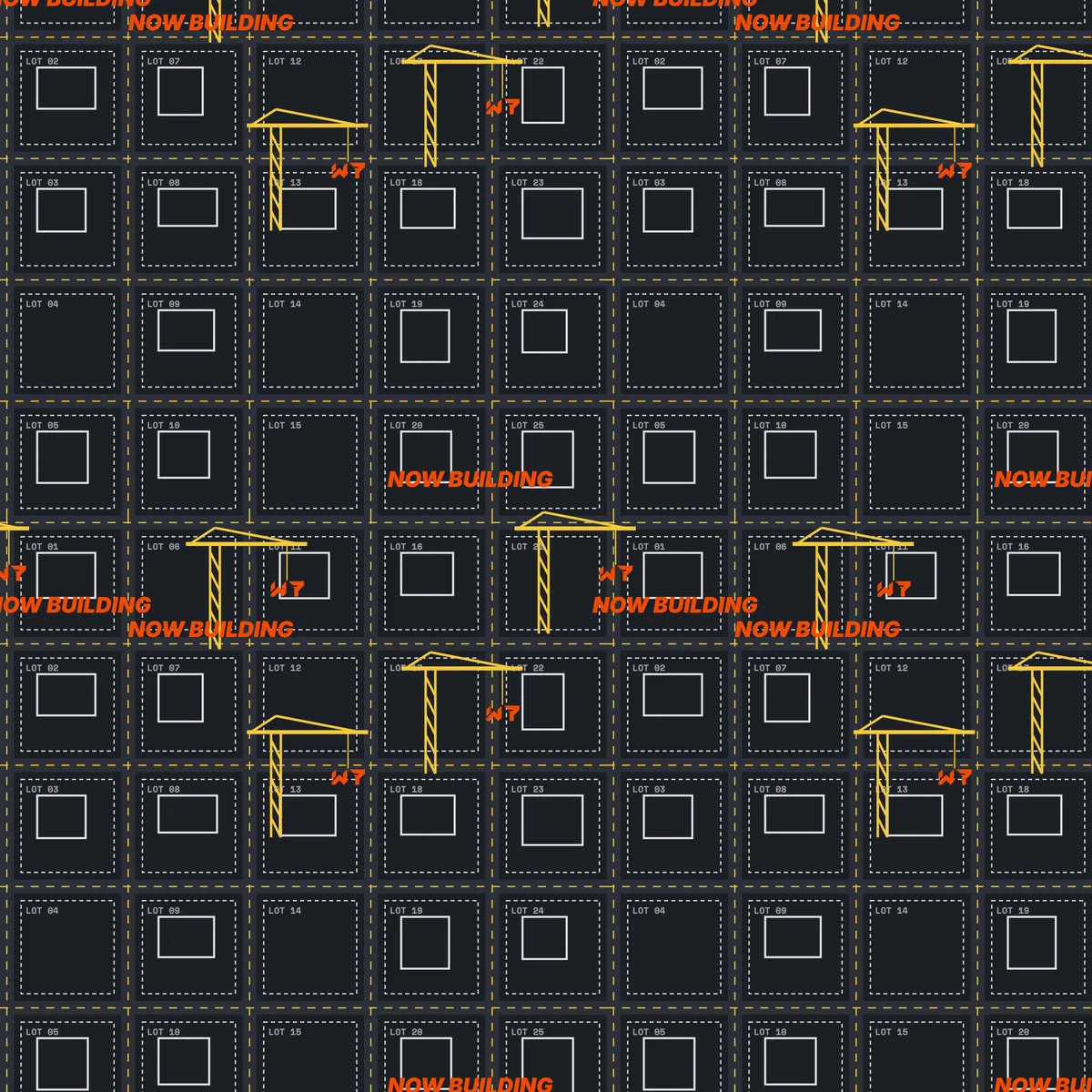 The Site Plan Bucket Hat design on its own