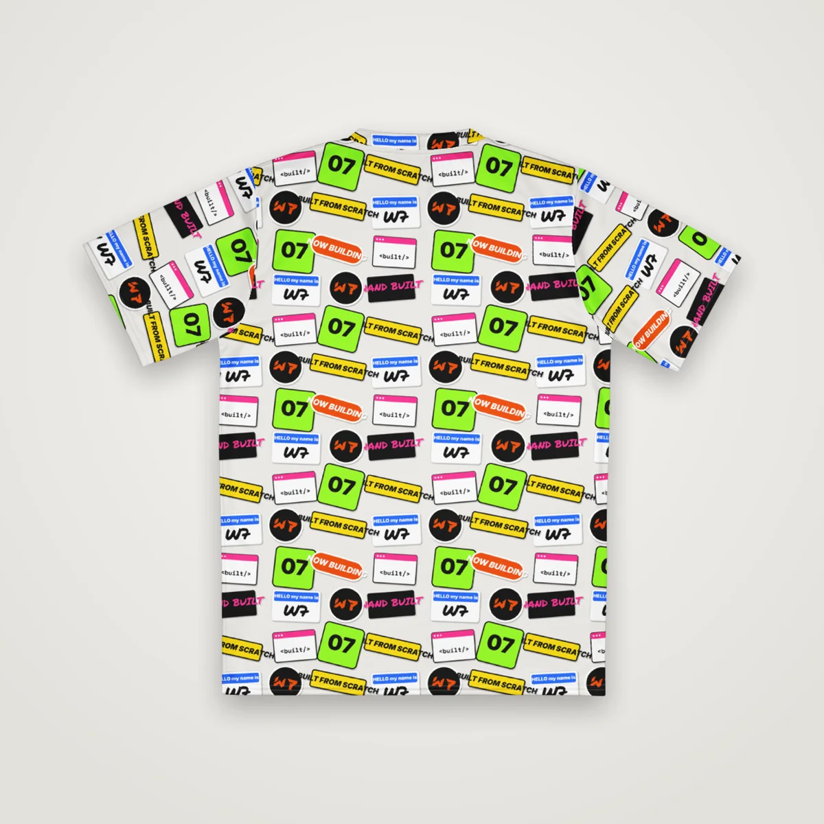 Sticker Slap Jersey, White, back