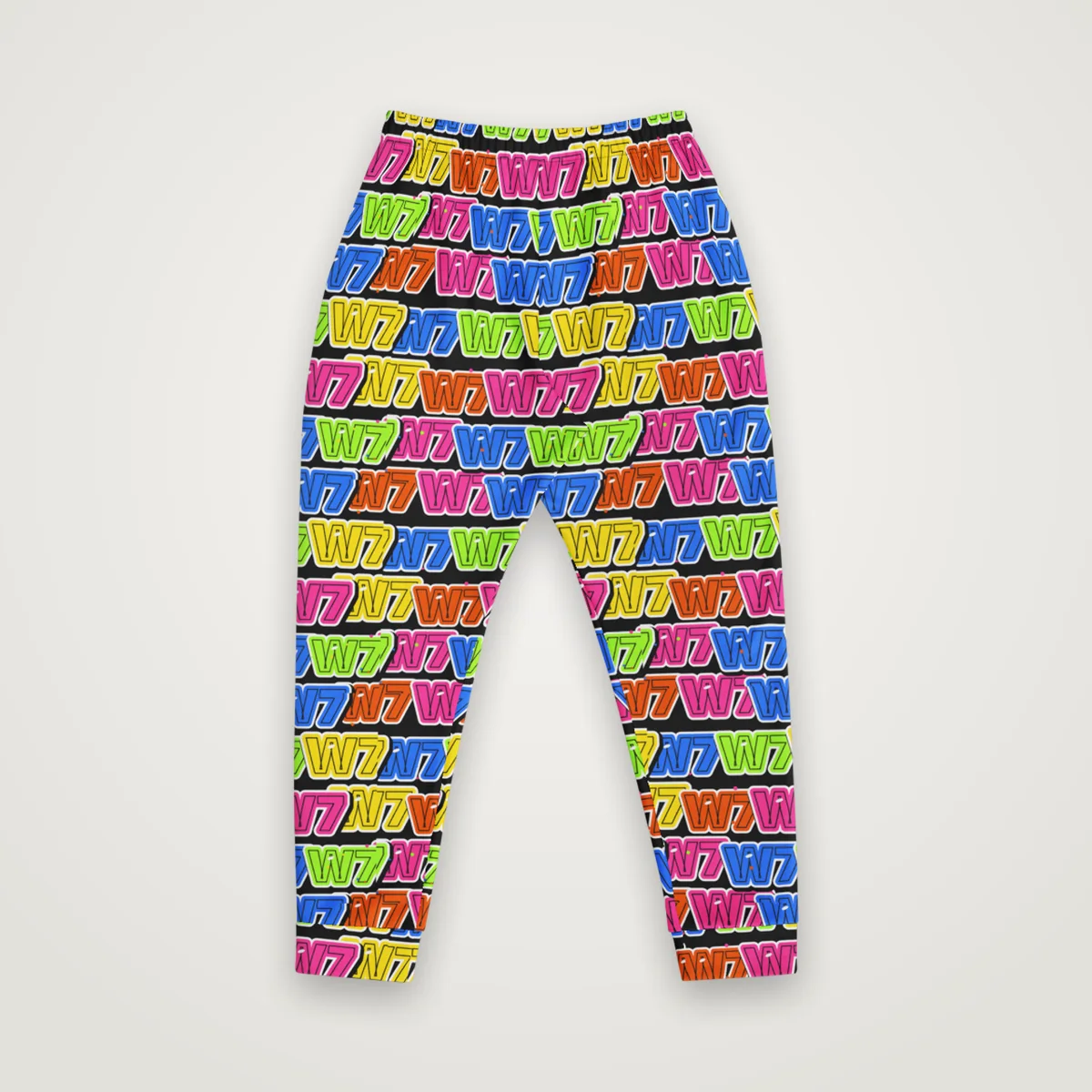 Throw Up Joggers, White, back