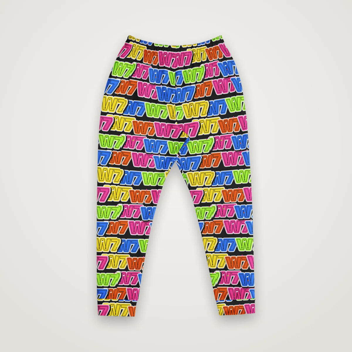 Throw Up Joggers, White, front
