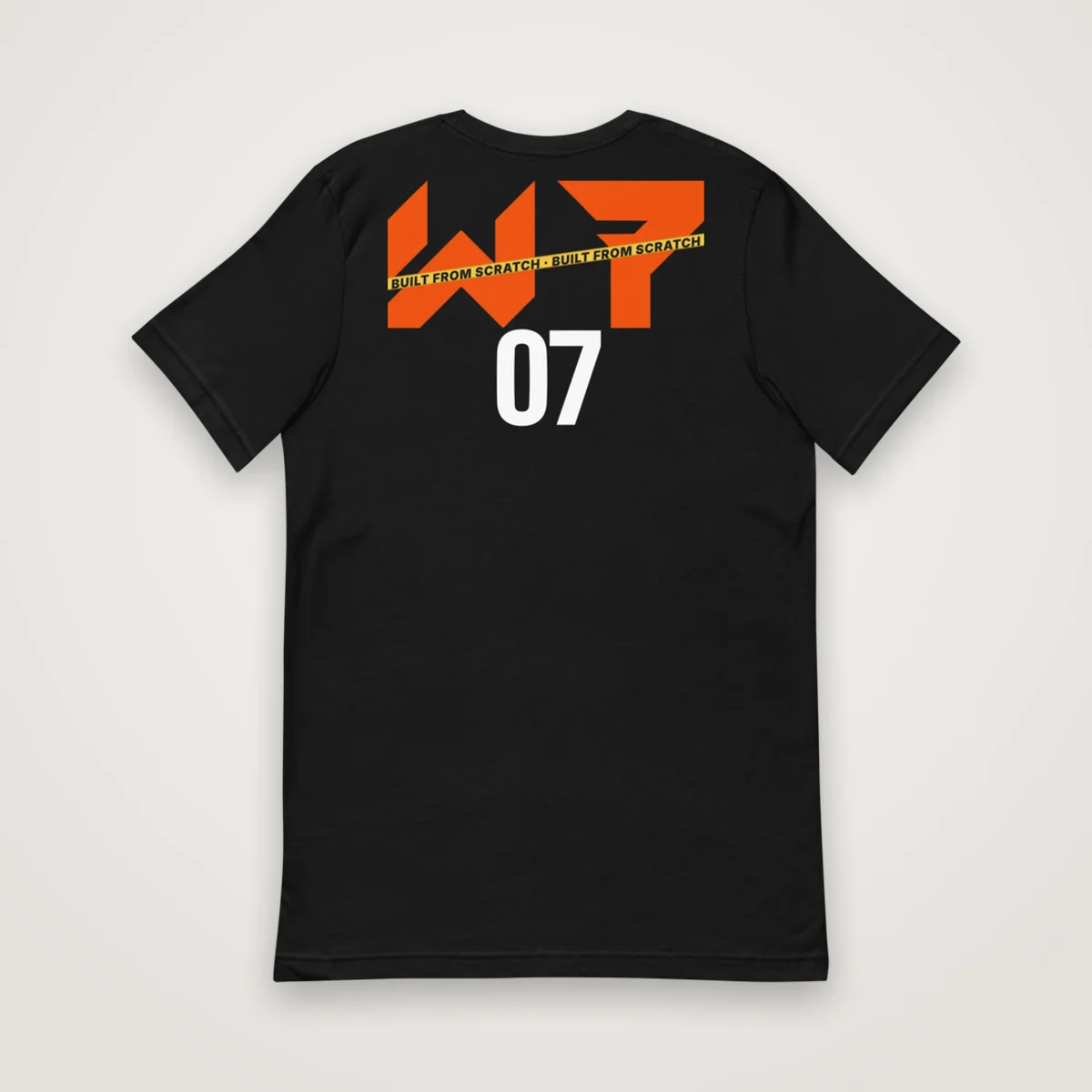 W7 Big Back Tee, Black, back