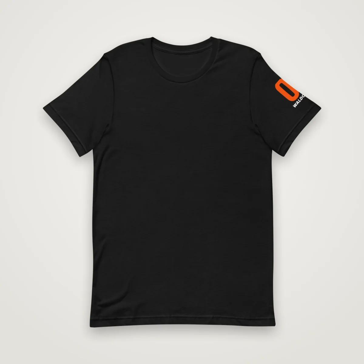 W7 Big Back Tee, Black, front