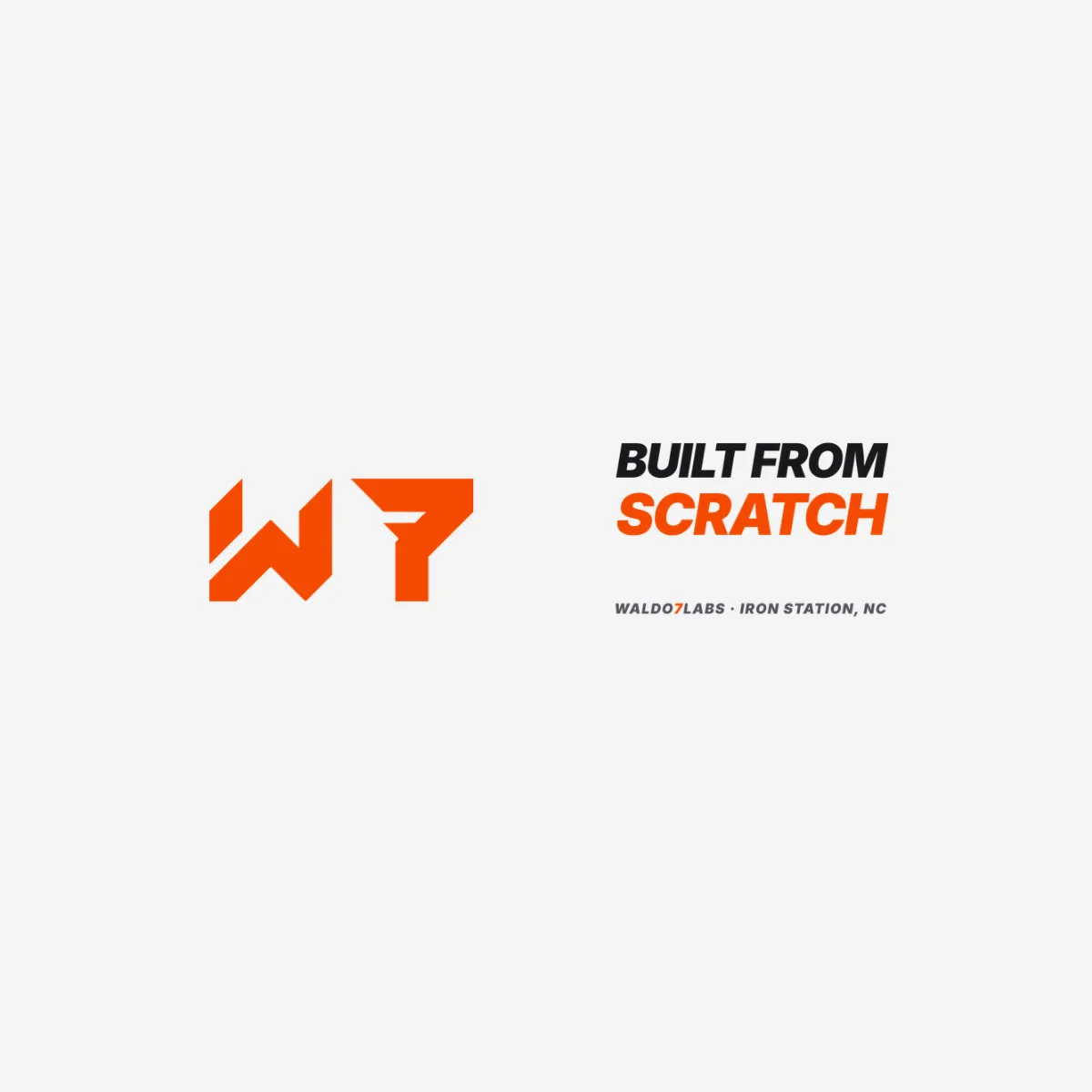 The Built From Scratch Mug design on its own