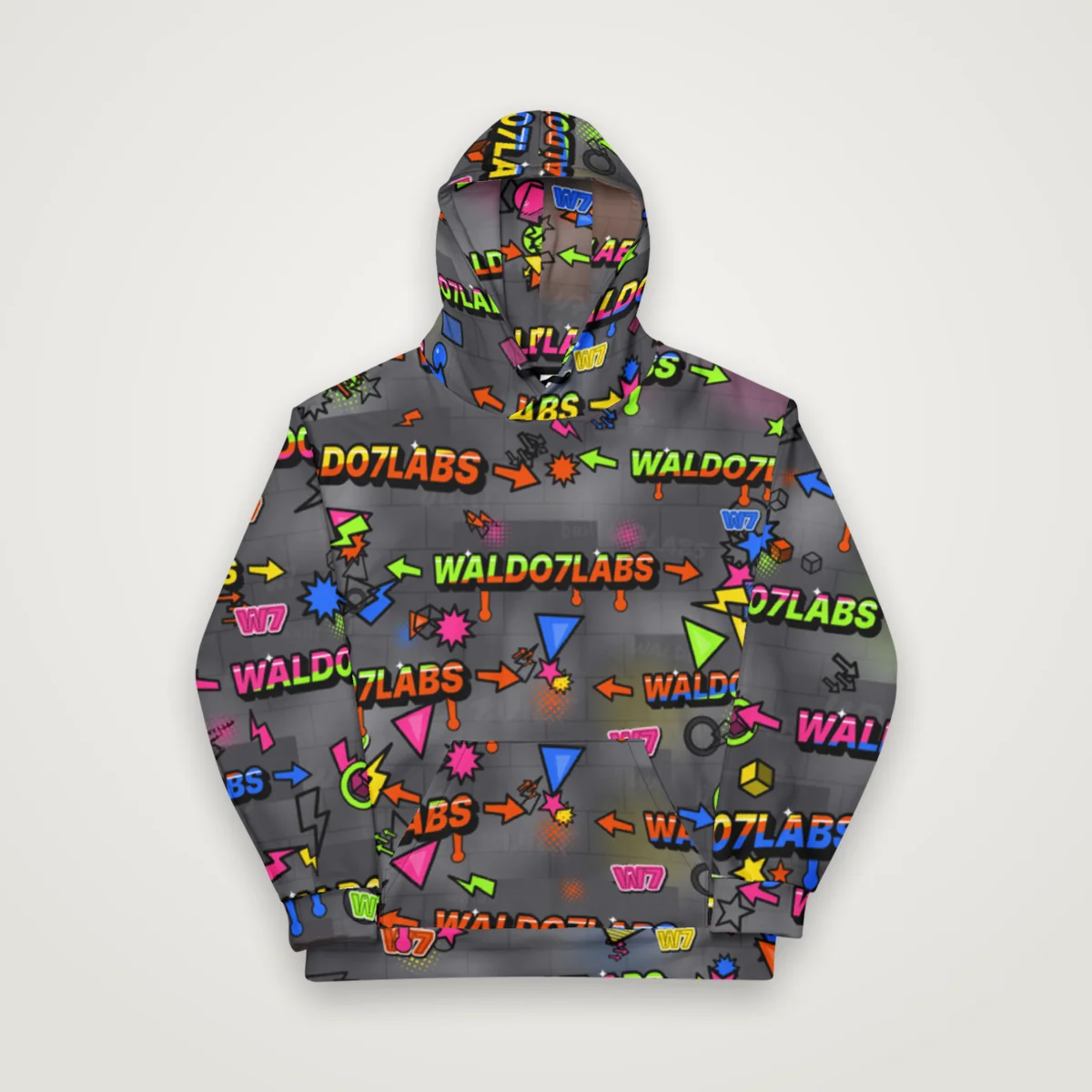 Wildstyle Wall Hoodie, White, front