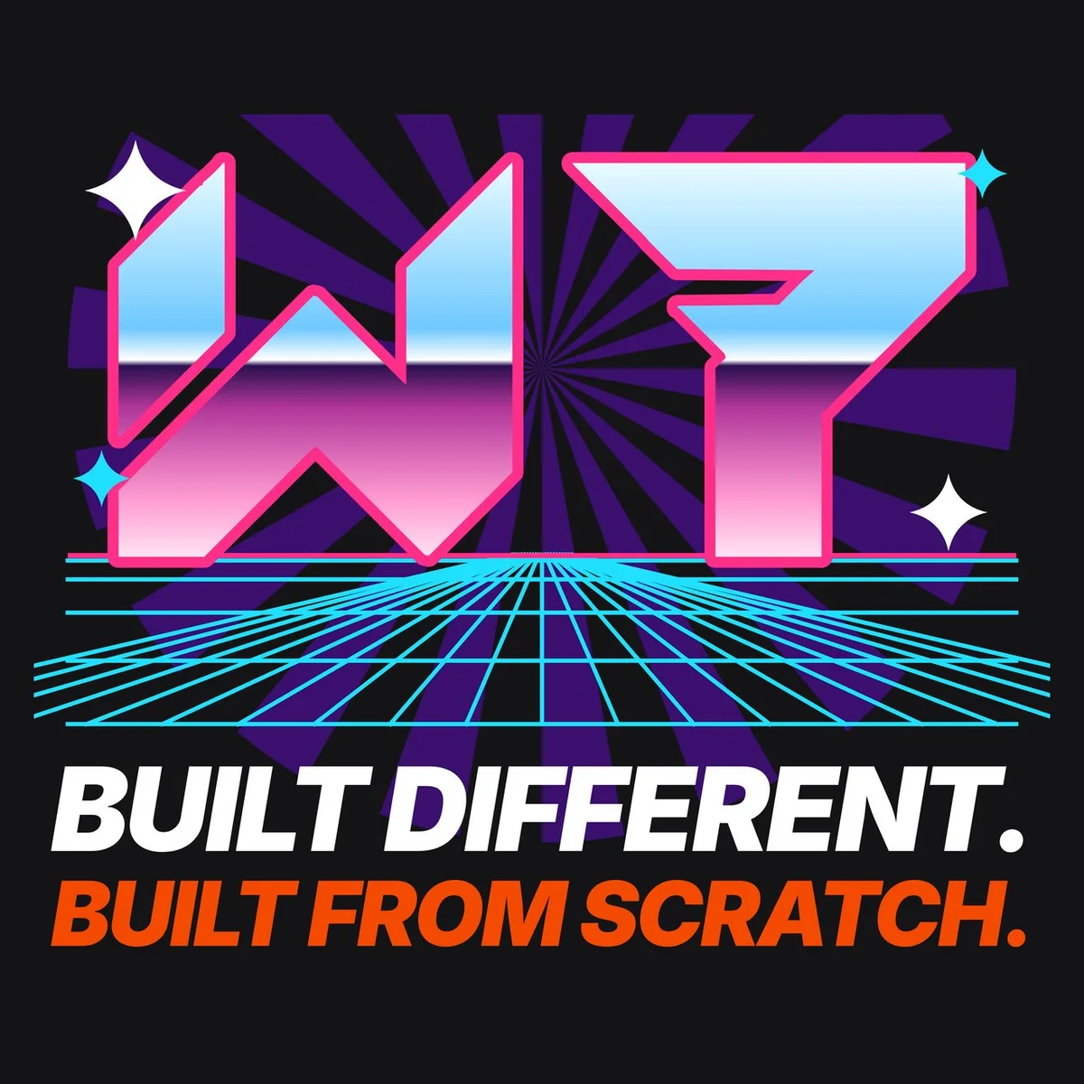 The Chrome W7 Hoodie design on its own