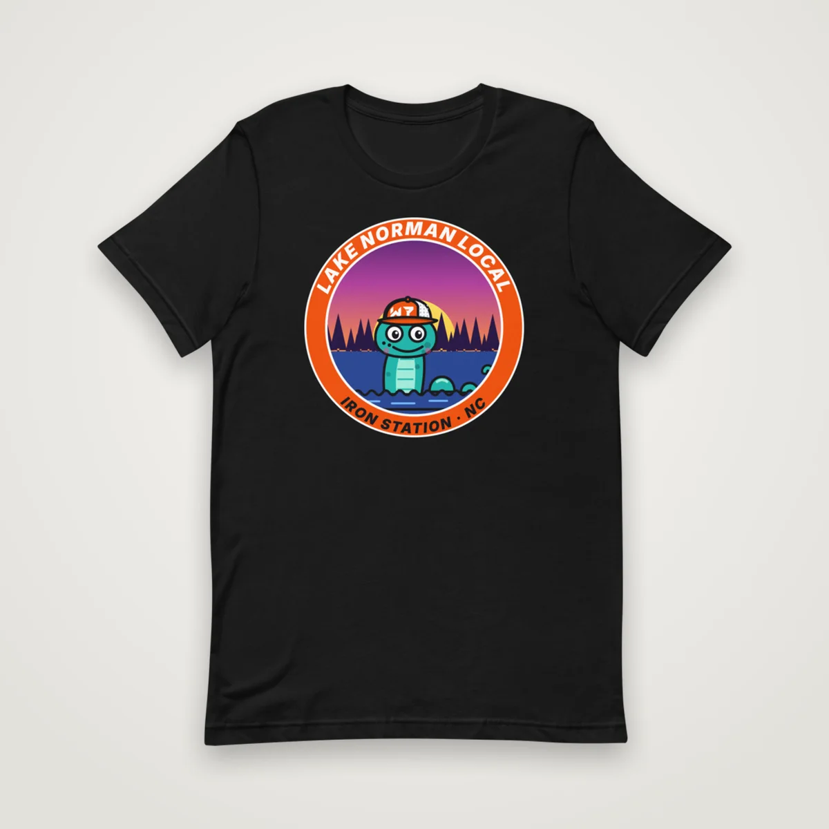 Lake Norman Local Tee, Black, front