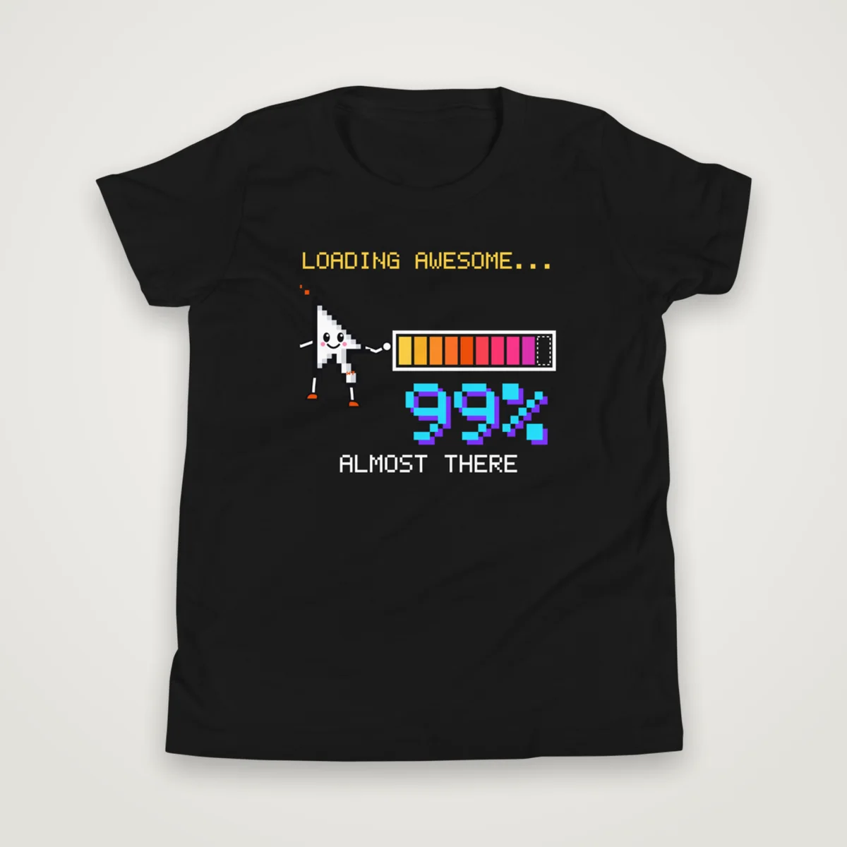Loading Awesome Kids Tee, Black, front