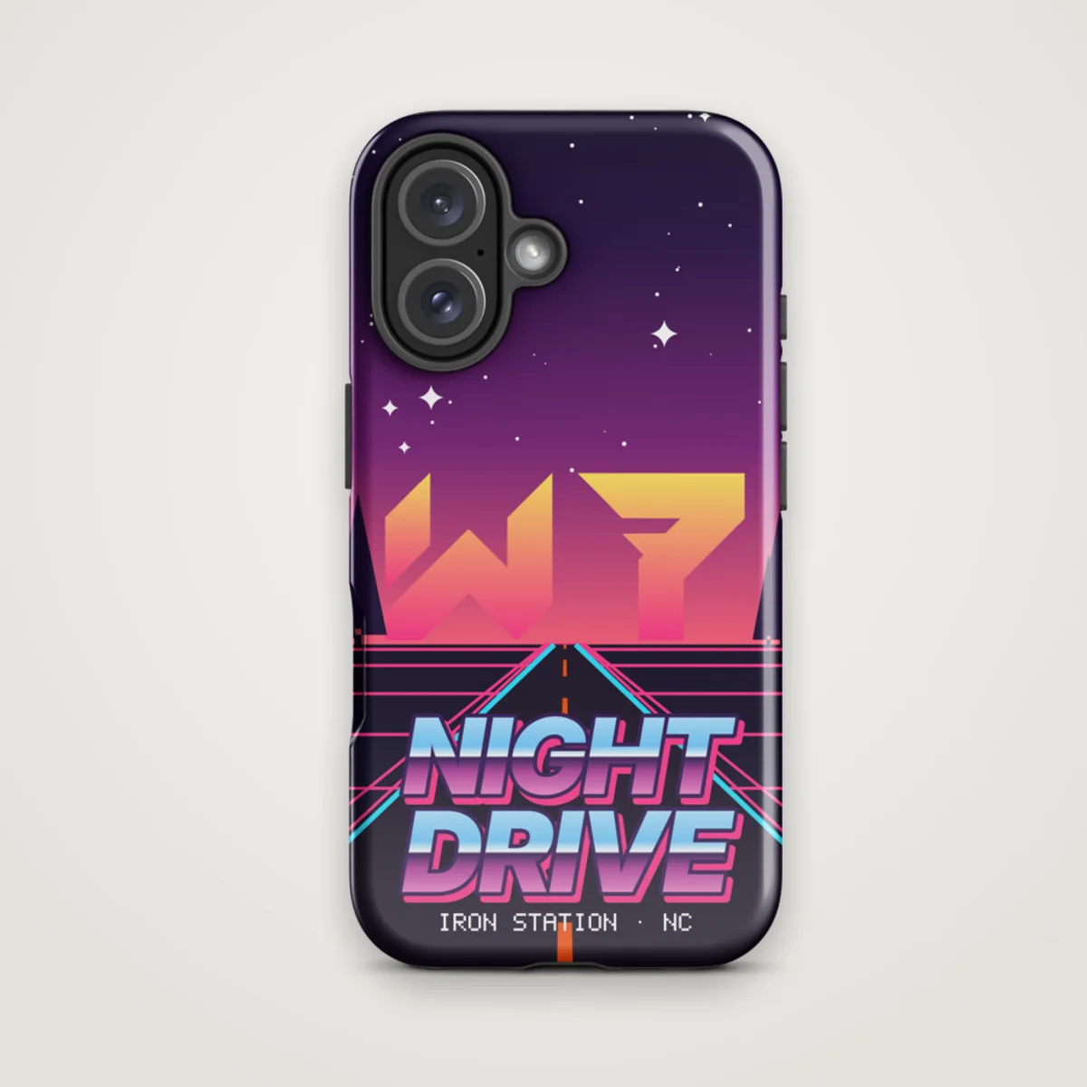 Night Drive Phone Case, Glossy, front