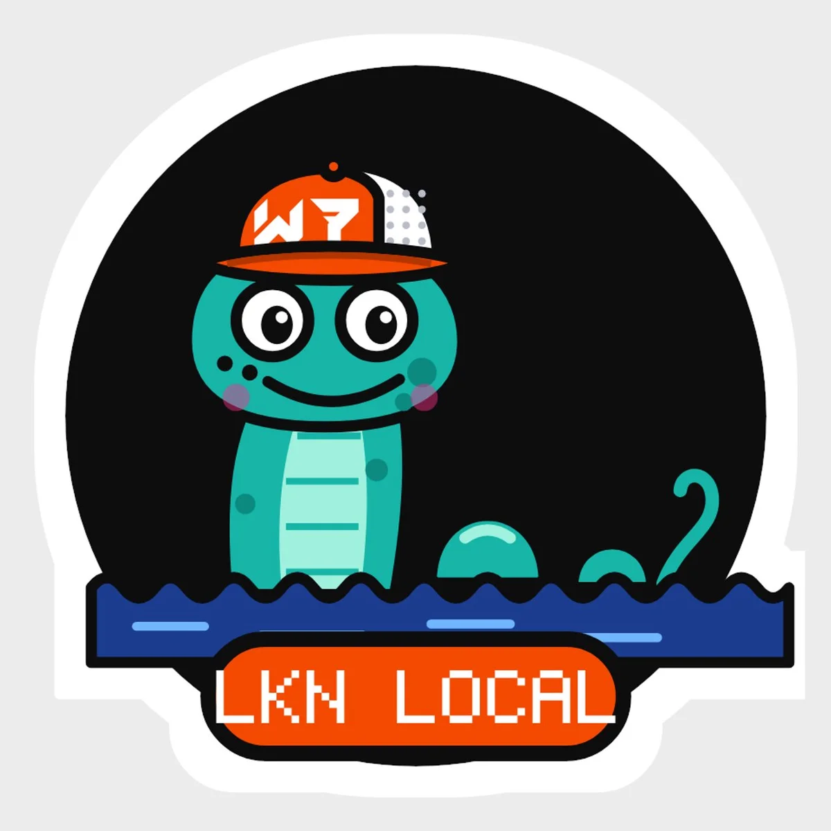 The Normie Sticker design on its own