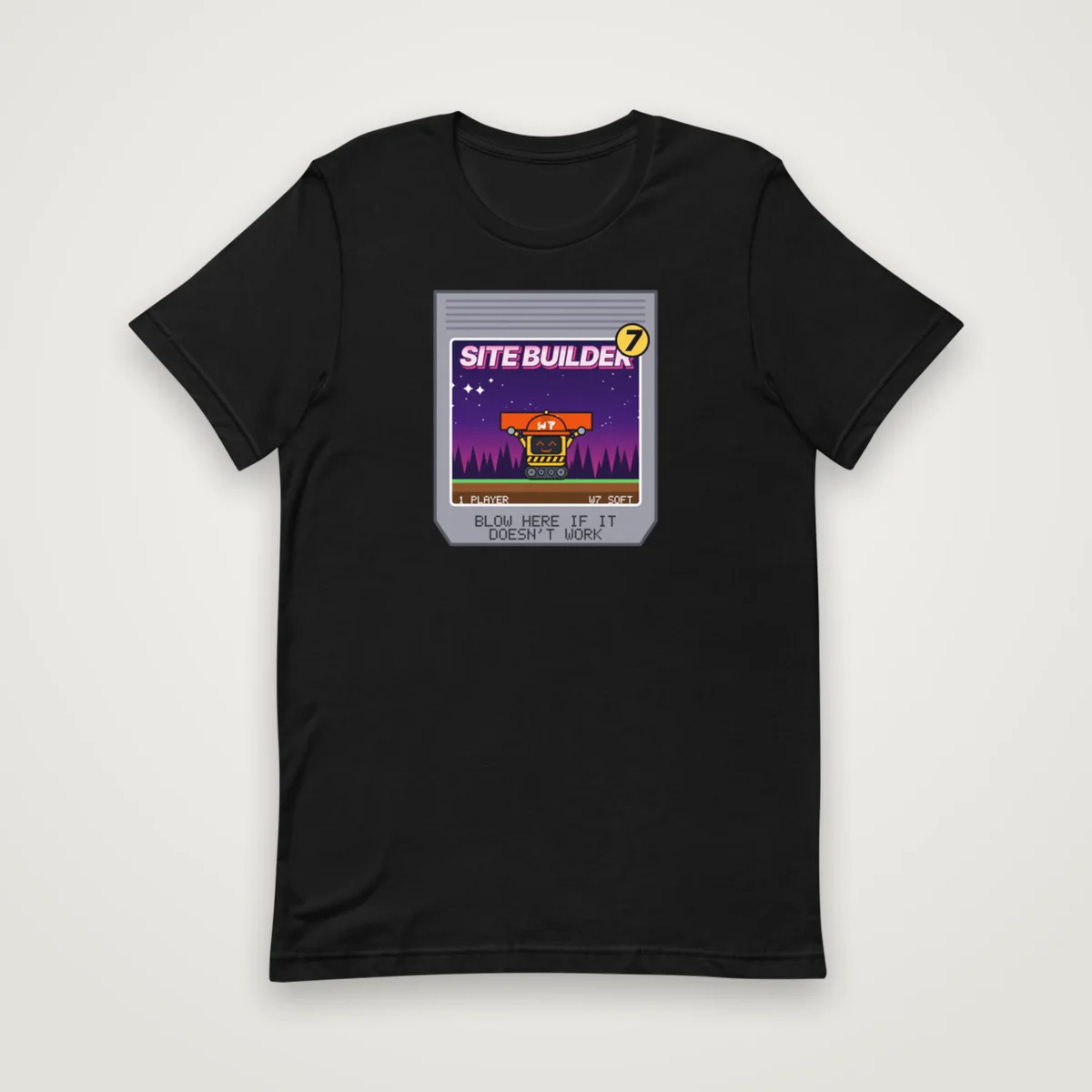 Site Builder 7 Cartridge Tee, Black, front