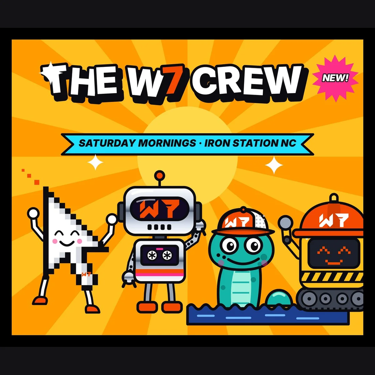 The W7 Crew Saturday Morning Blanket design on its own