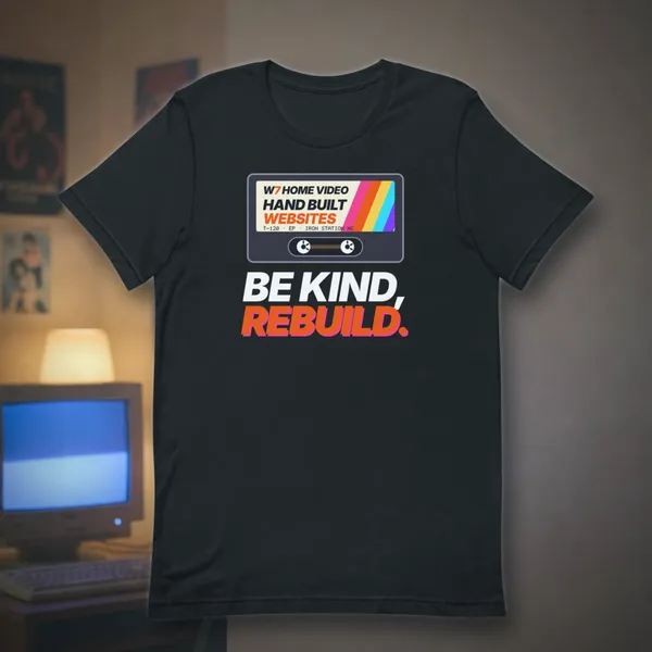 Be Kind, Rebuild Tee t shirt in a styled photo