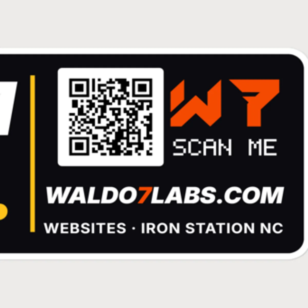 Close up of the Built From Scratch Bumper Sticker design
